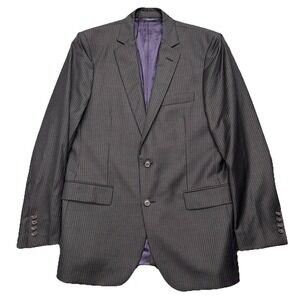Brooks Brothers 1818 Fitzgerald Blazer Mens 40R Gray Wool Striped Sports Coat‎
